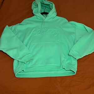 Stussy Mint Green Pullover Hoodie